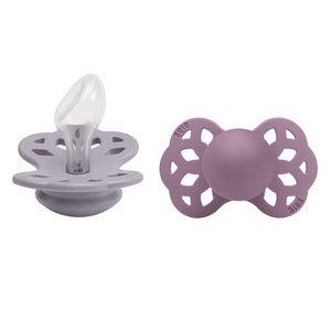 BIBS, BIBS® Schnuller Infinity anatomischer Sauger 6-18 Monate Fossil Grey & Mauve 2 Stk., 