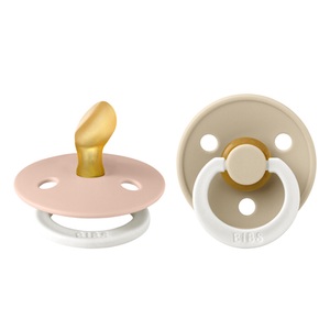 Infinity Pharma, Bibs Anatomisch geformter Sauger Glow Vanille - Blush 0-6 Monate, BIBS Colour Schnuller, Latex, Anatomisch, 0-6 Monate, Blush GLOW/Vanilla GLOW (2 Stk)