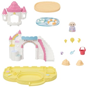 Sylvanian families, Sylvanian Families® Erlebniskindergarten Sandkasten und Pool mit Figur, Sylvanian Families Spielfigur »Sandkasten und Pool Erlebniskindergarten«
