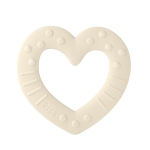 BIBS, BIBS® Beißring Baby Bitie Heart ab 3 Monaten Ivory, BIBS Baby Bitie Beissring Heart Ivory (1 Stk)