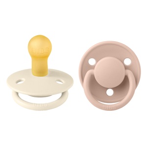 BIBS, BIBS De Lux Nuggi, Ivory / Blush, BIBS De Lux Nuggi, Ivory / Blush