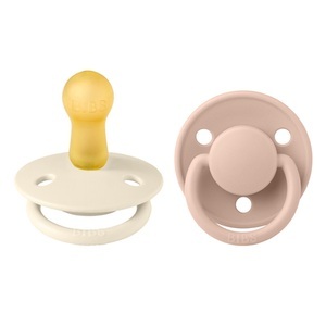 BIBS, BIBS De Lux Nuggi, Ivory / Blush, BIBS De Lux Nuggi, Ivory / Blush