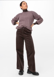 hessnatur, Damen Cordhose aus Bio-Baumwolle - braun Grösse34, 