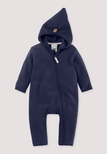 hessnatur, Baby Fleece Overall Regular aus Bio-Baumwolle - blau Grösse98
