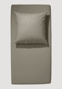 hessnatur, hessnatur Satin Spannbetttuch aus Bio-Baumwolle - grün Grösse90-100x200 cm, hessnatur Satin Spannbettlaken aus Bio-Baumwolle - grün Grösse90-100x200 cm