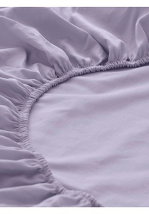 hessnatur, Satin-Spannbetttuch aus Bio-Baumwolle - lila Grösse90-100x200 cm, 