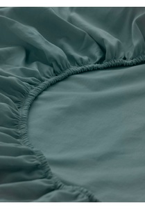 hessnatur, Satin-Spannbetttuch aus Bio-Baumwolle - grün Grösse180x200 cm, hessnatur Satin Spannbettlaken aus Bio-Baumwolle - grün Grösse180x200 cm