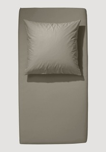 hessnatur, hessnatur Satin Spannbetttuch aus Bio-Baumwolle - grün Grösse90-100x200 cm, hessnatur Satin Spannbettlaken aus Bio-Baumwolle - grün Grösse90-100x200 cm