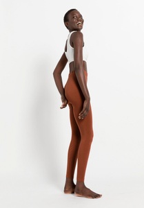 hessnatur, Loungewear Sport-Leggings aus Bio-Baumwolle - orange Grösse34, 