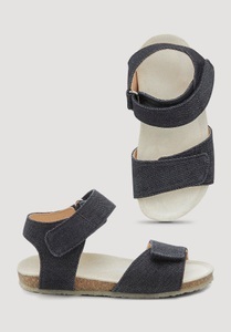 hessnatur, Kinderschuhe Trekking-Sandale - schwarz Grösse29, 