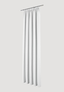 hessnatur, Vorhang mit Faltenband aus Bio-Baumwolle - weiß Grösse225x135cm, 