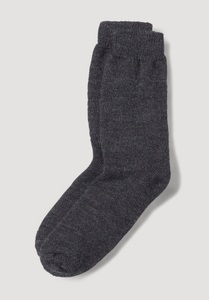 hessnatur, Unisex Wandersocke aus Bio-Merinowolle - grau Grösse42/43, 