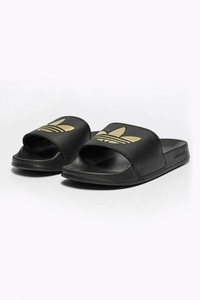 adidas Originals, adidas Originals Pantoletten | schwarz | Damen | EU36 2/3, Adidas Originals Adilette Pantoletten | Black + Gold Metallic | Damen | EU37