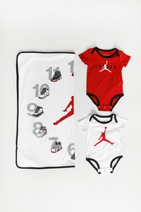 Jordan, Jordan Air Baby-Set | Red + White | unisex | -, 