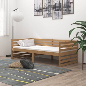 vidaXL, vidaXL Tagesbett Honigbraun Kiefer Massivholz 90x200 cm, 