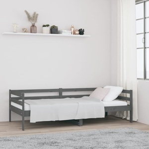 vidaXL, vidaXL Tagesbett Grau 80x200 cm Massivholz Kiefer, 