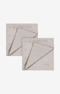 JOOP!, JOOP - Serviette FADED CORNFLOWER - Textil - sandbraun - 50/50 cm, Faded Cornflower, Sand