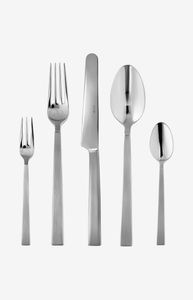 JOOP!, JOOP - Besteck-Set DINING GLAMOUR - Edelstahl - silber, Cornflower, Satiniert