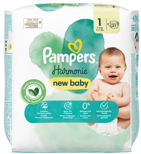 Pampers, Pampers Harmonie Gr1 2-5kg Newborn Single Pack (21 Stück), 