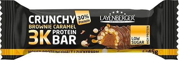 Layenberger, Layenberger 3K Protein Riegel Crunchy Brownie Caramel (45g), Layenberger 3K Protein Riegel Crunchy Brownie Caramel (45g)