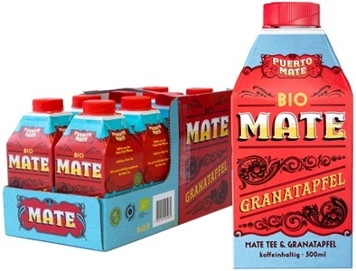 Puerto Mate, PUERTO MATE BIO Mate & Granatapfel (8x500ml), PUERTO MATE BIO Mate & Granatapfel (8x500ml)