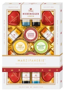 Niederegger Lübek, Niederegger Lübeck Marzipanerie Pralinen mit Zartbitter Schokolade assortiert (206g), Niederegger Lübeck Marzipanerie Pralinen mit Zartbitter Schokolade assortiert (206g)
