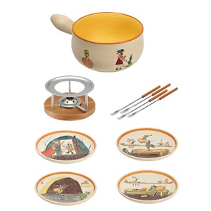 Kuhn Rikon, Kuhn Rikon Fondueset Schellenursli Basic 10-teilig BOX Fondueset, Kuhn Rikon - Fondue-Set URSLI - multicolor - Keramik