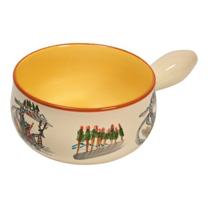 Kuhn Rikon, Kuhn Rikon Caquelon Schlittenfahrt 17 cm - BOX Rheinfelder Keramik, Kuhn Rikon - Fondue Caquelon SCHLITTENFAHRT - multicolor - Keramik - 10 cm
