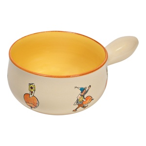 Kuhn Rikon, Kuhn Rikon Caquelon Carigiet Ursli Induktion 20 cm - BOX Rheinfelder Keramik, Kuhn Rikon - Fondue Caquelon URSLI - weiss/multicolor - Keramik - 11 cm