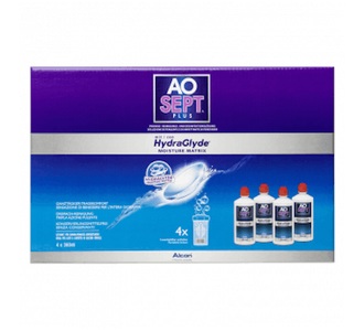 Alcon | Ciba Vision, AO Sept Plus HydraGlyde - 4 x 360ml, AOSEPT PLUS mit HydraGlyde 4 x 360ml
