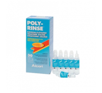 Alcon | Ciba Vision, POLY-RINSE Kochsalzlösung 1x (30x15ml) Ampullen, POLYRINSE Saline - 30x15ml Ampullen