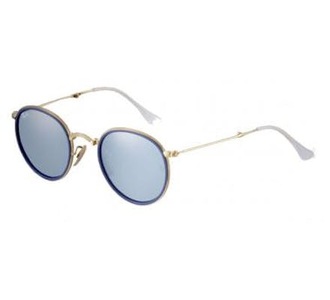 Ray-Ban, Ray-Ban RB3517 - 001/30 Green Mirror Silver 51/22, Ray-Ban ROUND RB 3517 001/30