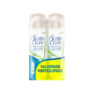 Gillette Satin Care Aloe Vera Rasiergel - 2 x 200ml