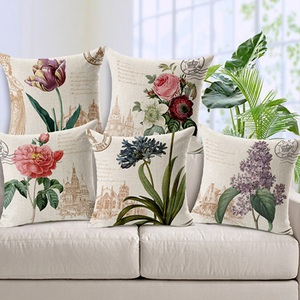 Lighinthebox, Set mit 5 dekorativen Kissenbezügen für Couch, Sofa oder Bett, modernes Qualitätsdesign, Blätter, Blumen, Land, Baumwolle/Leinenimitat, Überwurfkissenbezug für Sofa, Couch, Bett, Stuhl Lightinthebox, Set mit 5 dekorativen Kissenbezügen für Couch, Sofa oder Bett, modernes Qualitätsdesign, Blätter, Blumen, Land, Baumwolle/Leinenimitat, Überwurfkissenbezug für Sofa, Couch, Bett, Stuhl Lightinthebox