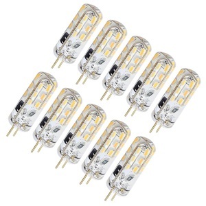 Lighinthebox, 10 Stück G4 Bi-Pin 1,5 W LED-Mais-Glühlampen 130 lm 15 W T3-Halogenlampe äquivalent 150 lm SMD 3014 warmes kaltes Weiß für Wohnmobil-Deckenventilatoren, die Gleichstrom 12 V beleuchten Lightinthebox, 