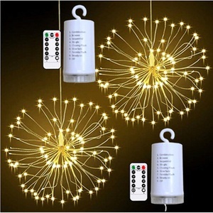 Lighinthebox, wasserdichte Feuerwerkskörper im Freien 180 LED Starburst Kupferdraht Funkeln Lichter 8 Modi Lichterketten mit Remote-Hängelampen für Party Hochzeit Terrasse Schlafzimmer Garten Dekoration Lightinthebox, 