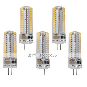 Lighinthebox, zdm 5 stücke g9 / g4 104 leds glühbirnen 5 watt 50 watt halogen äquivalent 450 lm 104 leds nicht dimmbare g4 / g9 lampen für hauptbeleuchtung ac220v / ac110v Lightinthebox, 
