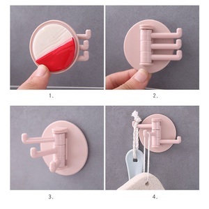 Lighinthebox, 5 Stück nahtloser Klebehaken, drehbar, starkes Lager, Haken, Küche, Badezimmer, Wandregal, Handtuch, Kleinigkeiten, Lagerregal, Werkzeuge Lightinthebox, 5 Stück nahtloser Klebehaken, drehbar, starkes Lager, Haken, Küche, Badezimmer, Wandregal, Handtuch, Kleinigkeiten, Lagerregal, Werkzeuge Lightinthebox