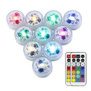 Lighinthebox, Outdoor 10 Stück Unterwasser LED-Licht Indoor Outdoor IP68 wasserdichte Kerzenlichter 3 cm Mini Pool Vase Lampe mit 2 Fernbedienung RGB Tauchlampen Aquarium Schwimmbad Dekoration Licht Lightinthebox, Outdoor 10 Stück Unterwasser LED-Licht Indoor Outdoor IP68 wasserdichte Kerzenlichter 3 cm Mini Pool Vase Lampe mit 2 Fernbedienung RGB Tauchlampen Aquarium Schwimmbad Dekoration Licht Lightinthebox