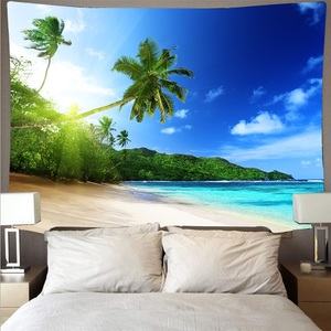 Lighinthebox, Wandteppich Art Deco Decke Vorhang Picknicktisch Tuch hängen zu Hause Schlafzimmer Wohnzimmer Schlafsaal Dekoration Polyester Faser Strand Serie Kokosnussbaum blau Meer weiße Wolke königsblauen Himmel Lightinthebox, Wandteppich Art Deco Decke Vorhang Picknicktisch Tuch hängen zu Hause Schlafzimmer Wohnzimmer Schlafsaal Dekoration Polyester Faser Strand Serie Kokosnussbaum blau Meer weiße Wolke königsblauen Himmel Lightinthebox