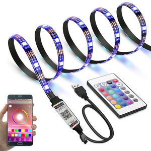 Lighinthebox, LED Lichtband APP intelligente Steuerung Bluetooth Mesh intelligente wasserdichte TV-LED-Leuchten Streifen 5050 RGB SMD 30 LEDs pro Meter mit IR 24-Schlüssel-Controller USB-Port DC5V Lightinthebox, LED Lichtband APP intelligente Steuerung Bluetooth Mesh intelligente wasserdichte TV-LED-Leuchten Streifen 5050 RGB SMD 30 LEDs pro Meter mit IR 24-Schlüssel-Controller USB-Port DC5V Lightinthebox
