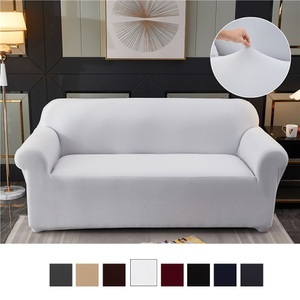 Lighinthebox, weiß Stretch Sofabezug Schonbezug Elastisch Couchgarnitur Zweisitzer 4- oder 3-Sitzer L-Form einfarbig weich strapazierfähig Lightinthebox, 