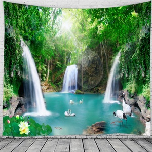 Lighinthebox, majestätische Wasserfall Landschaft Wandteppich Kunst Dekor Decke Vorhang hängen Zuhause Schlafzimmer Wohnzimmer Dekoration living Lightinthebox, 