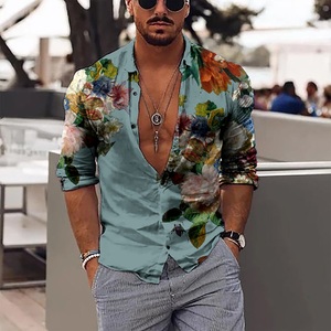 Lighinthebox, Herren Hemd Blumen Kragen Blau 3D-Druck Outdoor Strasse Langarm Button-Down Bedruckt Bekleidung Modisch Designer Casual Atmungsaktiv / Winter / Winter / Herbst Lightinthebox, Herren Hemd Blumen Kragen Blau 3D-Druck Outdoor Strasse Langarm Button-Down Bedruckt Bekleidung Modisch Designer Casual Atmungsaktiv / Winter / Winter / Herbst Lightinthebox