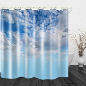 Lighinthebox, blauer himmel und weiße wolken bedruckter wasserdichter stoff duschvorhang badezimmer dekoration bedeckt badewanne vorhang futter inklusive haken. Lightinthebox, blauer himmel und weiße wolken bedruckter wasserdichter stoff duschvorhang badezimmer dekoration bedeckt badewanne vorhang futter inklusive haken. Lightinthebox