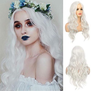 Lighinthebox, Synthetik Perücke Body Wave Mittelteil Perücke lang A5 Kunsthaar Damen Cosplay Party Mode Schwarz Grau Lightinthebox, Synthetik Perücke Body Wave Mittelteil Perücke lang A5 Kunsthaar Damen Cosplay Party Mode Schwarz Grau Lightinthebox