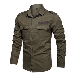 Lighinthebox, Herren Jagd Arbeitshemd taktisches Militärhemd Langarm Outdoor Frühling Sommer winddicht atmungsaktiv schnell trocknend einfarbig Hemd Baumwolle Jagd Militär / taktisches Training Kampf Armeegrün Lightinthebox, 