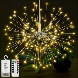 Lighinthebox, feuerwerk weihnachten lichterkette led kupferdraht starburst lichterketten 8 modi hochzeit dekorative hängen für party terrasse garten batteriebetrieben mit fernbedienung Lightinthebox, 