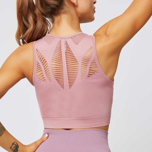 Lighinthebox, Damen Spaghetti-Träger Sport-BHs Hohe Unterstützung Sommer Rückenfrei Herausnehmbares Polster Volltonfarbe Grün Schwarz Nylon Yoga Fitness Fitnesstraining BH-Oberteil Sport Sportkleidung Atmungsaktiv Lightinthebox, 