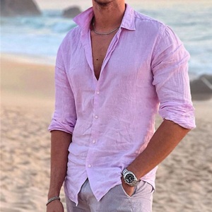 Lighinthebox, Herren Hemd leinenhemd Umlegekragen Frühling Sommer Langarm Rosa Feste Farbe Outdoor Strasse Bekleidung Button-Down Lightinthebox, Herren Hemd leinenhemd Umlegekragen Frühling Sommer Langarm Rosa Feste Farbe Outdoor Strasse Bekleidung Button-Down Lightinthebox